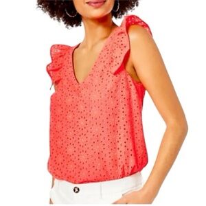 Lilly Pulitzer Lina Eyelet Top size S